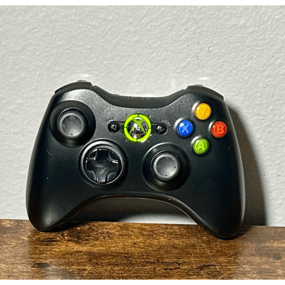Official Microsoft Xbox 360 Black Wireless Controller! ~ Works Great! Authentic! - Picture 1 of 10